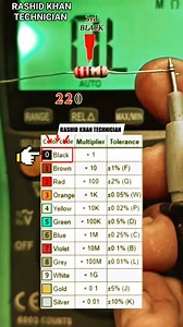 91 reactions · 23 shares | HOW TO CHECK RESISTORS WITH COLOR CODE #Alhamdulillah #Rashidkhangenerator #electrician #mechanic #electronic #generator #technician #india #saudiarabia #usa #america #england #canada #netherlands #ireland #education #engineproblem #california #engineering #newyork #alberta #caterpillar #cummins #perkins #doosan #mtu #germany #automotive #automobile #كهربائي | Rashid Khan | Facebook