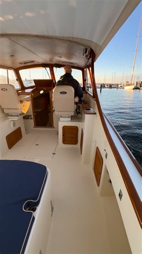 Hinckley Yacht Brokerage on Instagram: "“Drowsy Maggie” is a beautifully kept Hinckley Picnic Boat 36 Classic that shows true pride of ownership and benefits from smart, practical upgrades. With low engine hours, recent engine and jet service, and a paid Hinckley YachtCare Maintenance Package plus indoor heated storage included in the sale, she’s a rare opportunity to step into a genuinely turnkey Classic. Finished in striking Black Awlgrip with a crisp white house and deck, she pairs timeless H