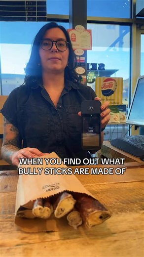 When you find out what bully sticks are made of 🙈🙊 #denverpetstore #lukeandco #bullysticks #denverdogs #muttsofinstagram #dogtreats #naturalpetfood #shoplocal #denver #trending #dog #petfood #shopsmall #pet #localpetstore #bestpetsofinstagram #dogchew #holidays #treatsfordogs #doglife | Luke & Co. Fine Pet Supply