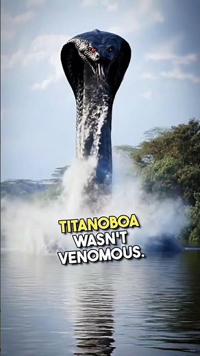 This Giant Snake Was Bigger Than a School Bus 😱🐍 #Titanoboa #Snake