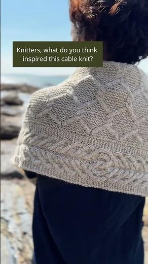 This cable knitting pattern was inspired by... the Giant's Causeway! Want to knit it? 👇