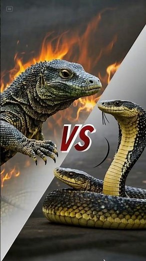 Komodo Dragon vs. King Cobra – Venom vs. Power!