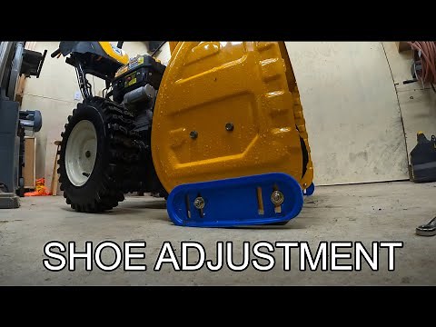 TUTORIAL: Snowblower Shoe Adjustment (Cub Cadet 26in)