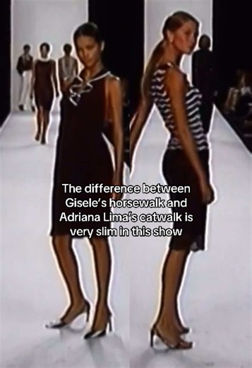 Gisele Bündchen vs Adriana Lima runway walk comparison