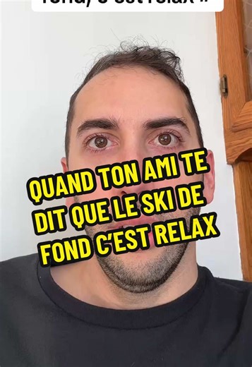 Le ski de fond, c’est relax 😬😅 #humourquebec #anecdote #skidefond #humour