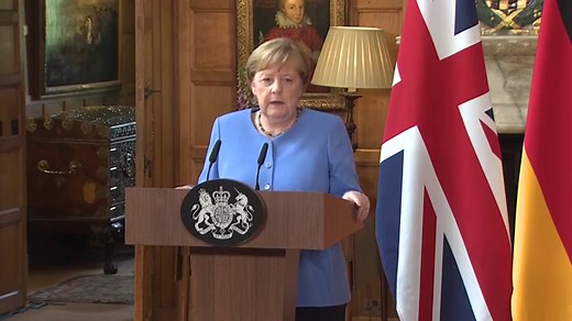 Das sagen Merkel und Johnson nach ihrem Treffen