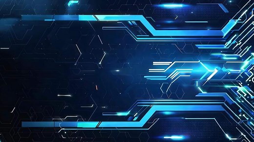 Download Futuristic blue circuit design with glowing lines and patterns, perfect for technology and digital concept backgrounds. for free
