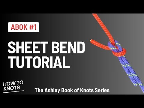 How to Tie The Sheet Bend (ABOK#1) | The Ashley Book of Knots Series