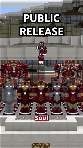 The Best Iron Man Mod In Minecraft Is PUBLIC #shorts #minecraft #marvel #ironman #moddedminecraft