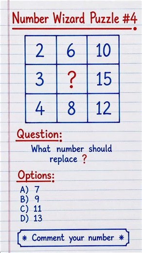 Number Wizard Puzzle #4 | Solve the Number Pattern 🧠