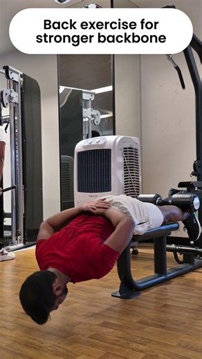 Try this simple lower back exercise to strengthen your spine and improve posture #lowerbackexercises