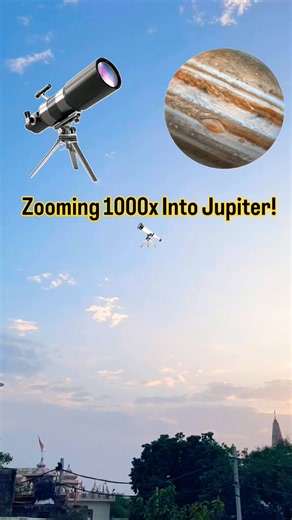 Zooming 1000x Into Jupiter! 🪐😱 #Shorts #viral