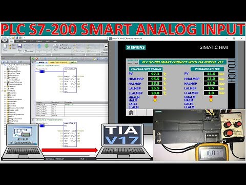 PLC S7-200 Smart analog input full tutorial step by step