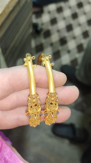 Bracelet with Safety Lock 🔒✨ | Handmade Gold Bangles Making #Shorts 😊