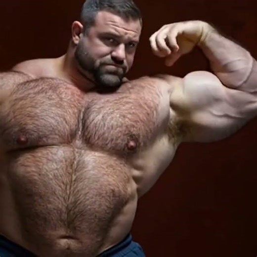 Amazing Big Hairy Handsome Hunk Huge Hairy Muscle Man
