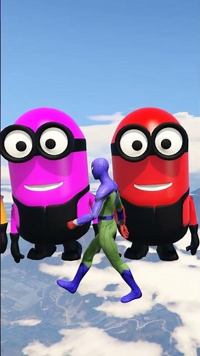 GTA 5 Epic Water Ragdolls Spiderman Jump/Fails Ep #shorts