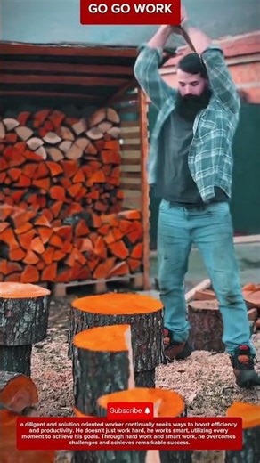 Wood Splitting Technique for Timber Processing and Firewood Production in Backyard Workshops