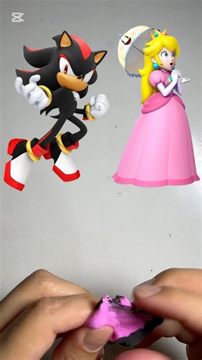 Guess the Character by Clay Color! 🖤💖 Shadow vs Princess Peach