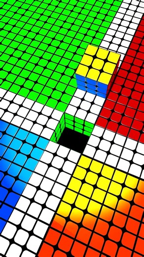 Rubik's walk loop animation