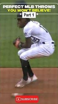 Perfect MLB Throws You Won't Believe! Part 1 🔥⚾