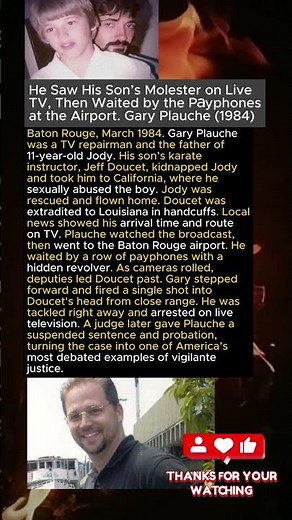 He Saw His Son’s Mol*ster on LiveTV, Then Waited by the Payphonesat the Airport. Gary Plauche (1984)