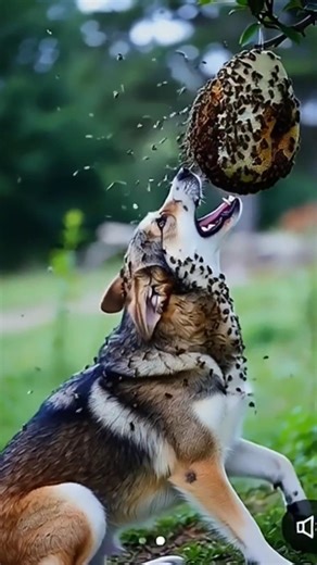 Curious Dog vs Angry Bees 🐝🐶 | A Stranger’s Kind Act Saved Him .#shorts #rescue #rescue shots #viral