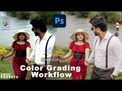 Best Pre Wedding Color Grading in Photoshop 2025 | Professional Cinematic Look Editing & Free Luts