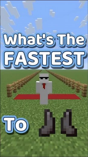 What's the FASTEST way to travel in MINECRAFT? #minecraft #gaming #minecraftshorts #coolfool