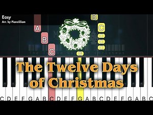 [Easy] The Twelve Days of Christmas | Piano Tutorial for Christmas