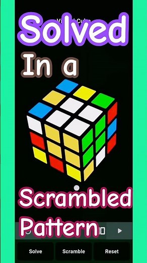 How to Make the“Solved in Scrambled” Pattern on a 3x3×3 Rubik’s Cube 🔄🧩🤯Amazing Pattern✨#shortsfeed