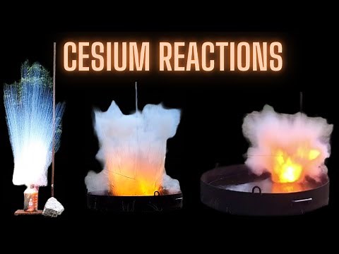 Cesium reacting with Iodine, Sulfur, Teflon/PTFE, Dichloromethane + Making CsNaK