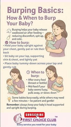 ✨ Burping Basics: How & When to Burp Your Baby? ✨