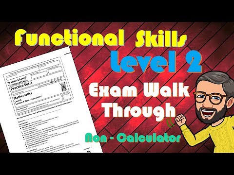 Functional Skills Maths Level 2 Full Non calculator Exam