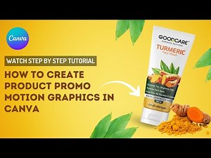 Create Stunning Product Promo Motion Graphics in Canva #canvatutorial #motiongraphics