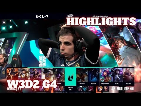 GX vs MDK - Highlights | Week 3 Day 2 LEC Winter 2024 | GIANTX vs Mad Lions KOI W3D2
