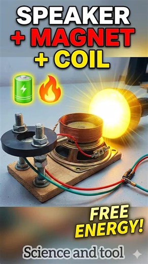 😱😱How to Light a Bulb Using Old Speaker & Magnet (100% Wireless?)#shorts
