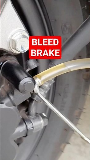 How To Release Brake Bleed Valve: Brake Fluid Change Motorcycle Scooter