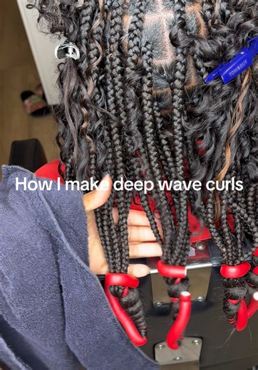 Create Deep Wave Curls with Foam Rollers