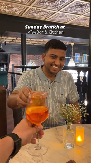 Rounak Khaitan | FoodgramKolkata on Instagram: "ATM Bar & Restaurant has rolled out a Sunday Brunch Menu from which we sampled a few dishes namely Truffle Chicken Fagottini, Fusilli Basil Pesto, Basque Cheesecake. From the cocktails section you must try Drunch Drizzle, Golden Hour Hangover, Aperol Spritz, Lazy Buzz. 📌Address: Galleria 1910, 7, Ho Chi Minh Sarani, 1st Floor, Camac Street, Kolkata ⏰Time: 12 - 4 pm 📞Contact Number: +91 7003948087 💰Price: ₹2500 (all inclusive) for unlimited cockt