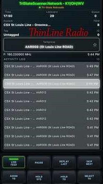 This is monitoring CSX railway radio on Thursday, May 7 near CP39, Greencastle, Indiana.
