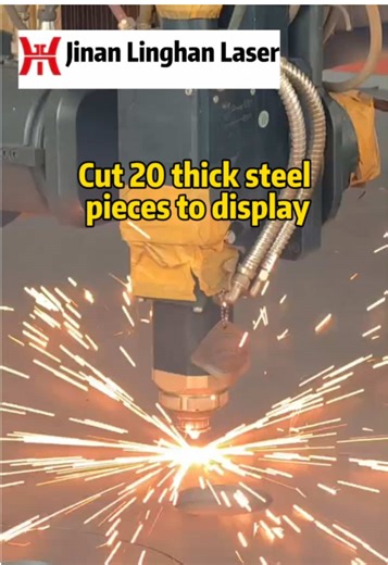 Cut 20 thick steel pieces#laserweldingmachine #lasercuttingmachine #lasercutting #madeinchina #laserfactory #metalcutting #weldingtiktok