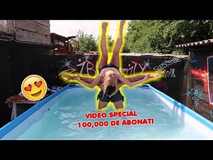 YOGA CHALLENGE in PISCINA cu Bogdan IBMFamily ! ❤️ (video special pentru 100K)