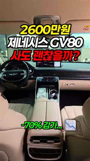 Is it safe to buy a 26 million won Genesis GV80 with 70% depreciation?