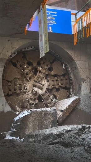 How Is a Tunnel Built Under a Mountain? 🚇🤯 #shorts