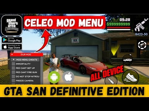GTA SA Definitive Edition Mobile (Android/iOS) NEW CLEO MOD Menu Cheat - 4K