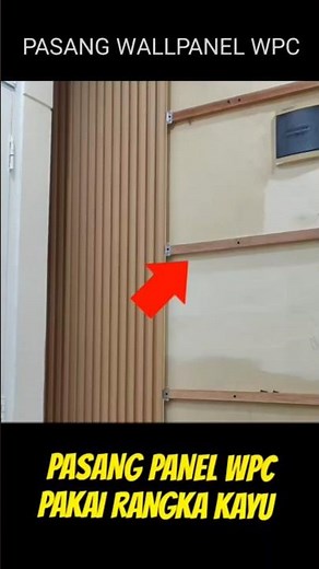 Pasang WPC pakai Rangka Kayu