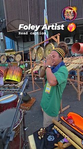 Foley artists are sound professionals who bring scenes to life by creating and performing sound effects for film, television and live performances. They use a wide range of props and methods to add sounds—from realistic to highly stylized—that enhance the auditory experience and fully immerse the audience in the story. These artists meticulously timing their sounds to sync with the action and emotion. @top fans #KadayawanFestival2025 #indakindaksakadayawan2025 Sindac Anib Performing Ensemble Bis