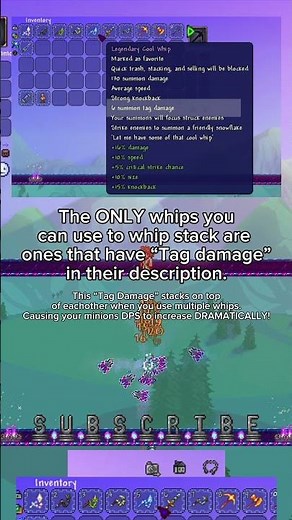 How to EASILY Whip Stack in Terraria! #terraria #fyp
