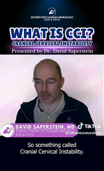 ✨ What is CCI by Dr. David Saperstein✨ ⁣ Have you heard of Cranial Cervical Instability (CCI)? 🤕 When the ligaments that hold your head and neck in place become weak or damaged, the skull can shift excessively, leading to: 💥 Chronic headaches 💥 Neck pain stiffness 💥 Vertigo dizziness 💥 Brain fog fatigue ⁣💥 More CCI is often linked to Ehlers-Danlos Syndrome, trauma, or spinal degeneration but it can affect anyone. ⁣ 💬 Which symptom do you wish more people understood about CCI? 📲 Share thi