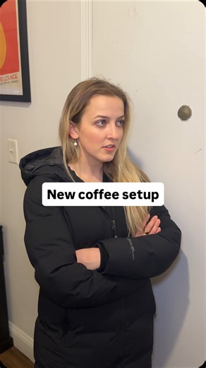 CAFÉ ARCADIA on Instagram: "No furniture is safe. Not with a La Marzocco on the wishlist. Café Arcadia, coffee setup, home espresso, santa please"